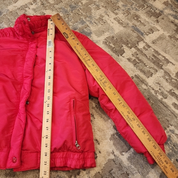 1st Down Pink Goose Down Coat. Kids size 8. - Picture 16 of 16